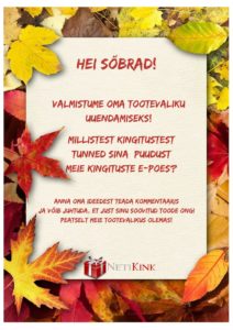 Tootevaliku uuendamine!