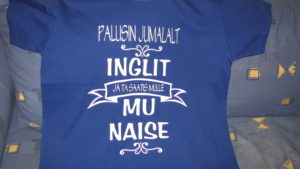 Palusin jumalalt inglit - sain naise t-särk