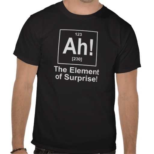 Ah! The Element of Surprise. T-Shirt