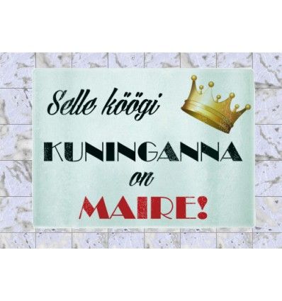Klaasist lõikelaud Köögikuninganna